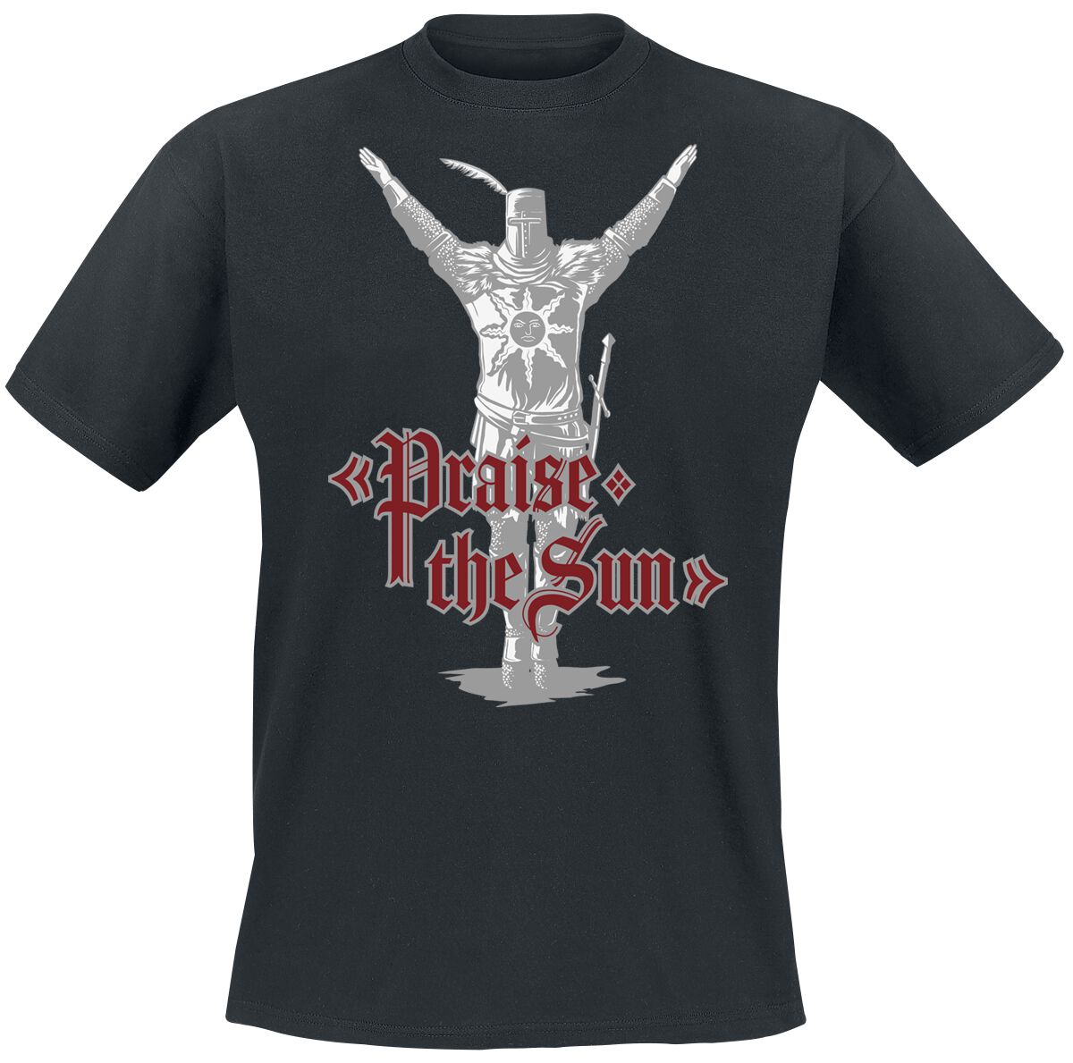 Dark Souls Praise the Sun T-Shirt schwarz in XXL von Dark Souls