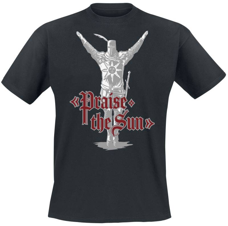 Dark Souls Praise the Sun T-Shirt schwarz in XXL von Dark Souls