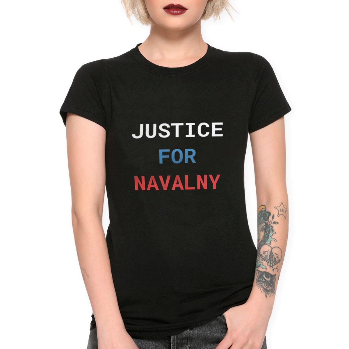 Justice For Alexei Navalny T-Shirt, Men's & Women's Sizes | Nav-934211 Justice For Alexei Navalny T-Shirt, Men's & Women's Sizes | Nav-934211 von DarkArtsProject