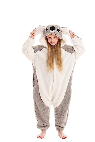 DarkCom FaschingsKostüm Tier Kostüm Onesie Kinder Weihnachten Nachtwäsche Cosplay Anime Schlafanzu Koala von DarkCom