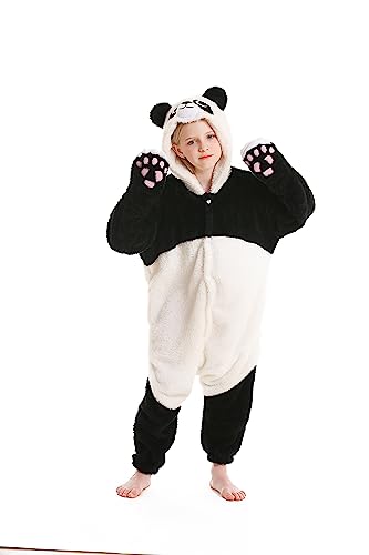 DarkCom FaschingsKostüm Tier Kostüm Onesie Kinder Weihnachten Nachtwäsche Cosplay Anime Schlafanzu Panda von DarkCom