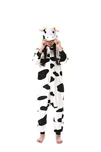 DarkCom Schöne Kinder Sleepsuit Nachtwäsche Cartoon Cosplay Onesies Schlafanzug Weiß1,100(suggerieren Höhe 90cm-108cm von DarkCom