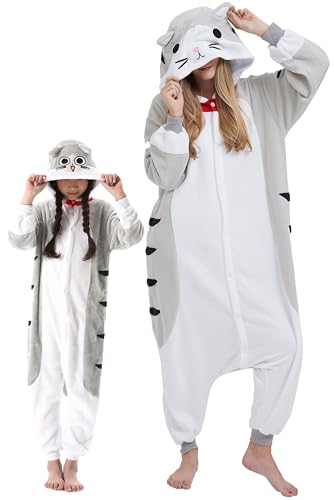 DarkCom Schwein Onesie für Kinder und Erwachsene,Eltern-Kind Karneval Schlafanzug Cosplay Halloween Tierkostüm Weihnachten Pyjamas 4-5 T von DarkCom