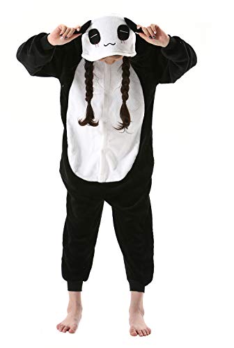 DarkCom Tier Kostüm Onesie Kinder Weihnachten FaschingsKostüm Cosplay Anime Schlafanzu Nachtwäsche Panda von DarkCom