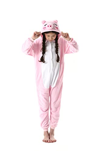 DarkCom Tier Kostüm Onesie Kinder Weihnachten FaschingsKostüm Cosplay Anime Schlafanzu Nachtwäsche von DarkCom