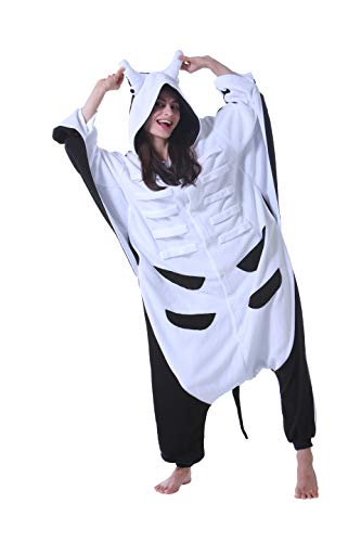 DarkCom Tier Onesie Halloween Cosplay Manta Ray Kostüm Karneval Einteiliger Pyjamas Jumpsuit für Damen und Herren M von DarkCom