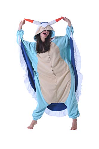DarkCom Tier Onesie Halloween Cosplay Seehase Kostüm Karneval Einteiliger Pyjamas Jumpsuit für Frauen und Männer L von DarkCom
