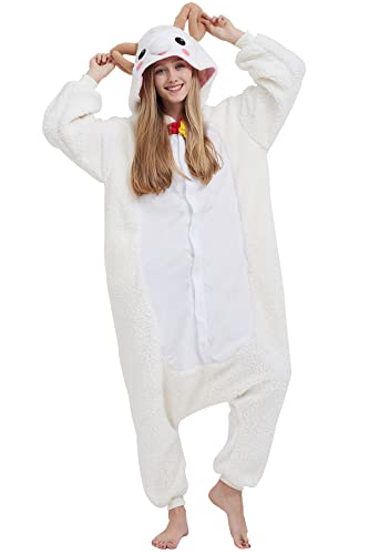 DarkCom Tier Onesie Halloween Cosplay Ziege Kostüm Karneval Einteiliger Pyjamas Jumpsuit für Frauen und Männer XL DarkCom Tier Onesie Halloween Cosplay Ziege Kostüm Karneval Einteiliger Pyjamas Jumpsuit für Frauen und Männer XL von DarkCom