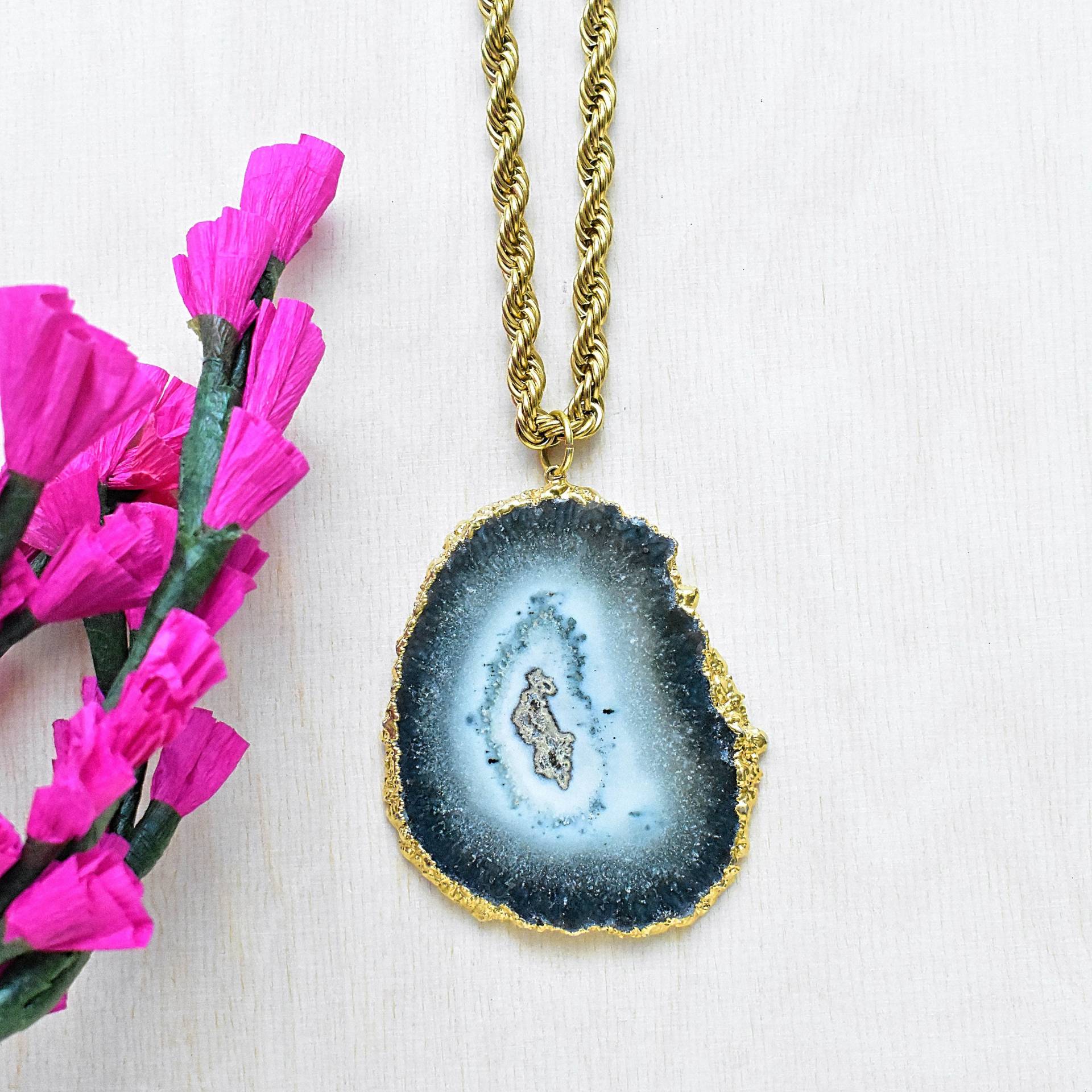 Vulkan/Jumbo Amethyst Stalaktit Seil Kette Halskette, Gold Edelstein Statement Layering Halskette | Dej-Dcaa10-1 Vulkan/Jumbo Amethyst Stalaktit Seil Kette Halskette, Gold Edelstein Statement Layering Halskette | Dej-Dcaa10-1 von DarkEdgeJewelry