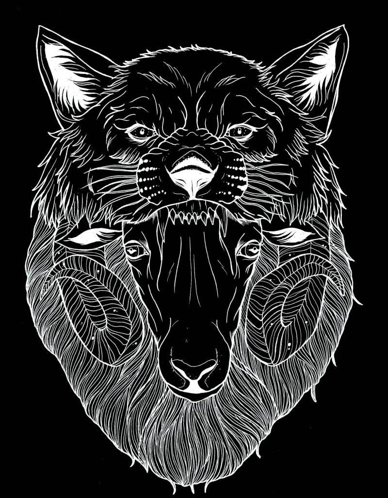 Schafe Im Wolfsgewand-T-stück Alternative Bekleidungsartige Einzigartige Limitierte Auftragsarbeit Unisex Tattoo Art Design von DarkHorizonApparelGB