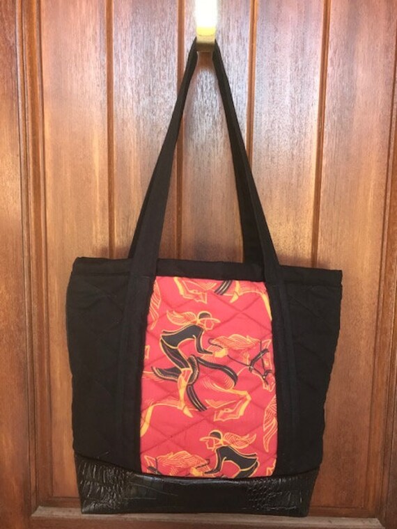 stoff Gesteppte Tasche von DarkHorseBoutique18