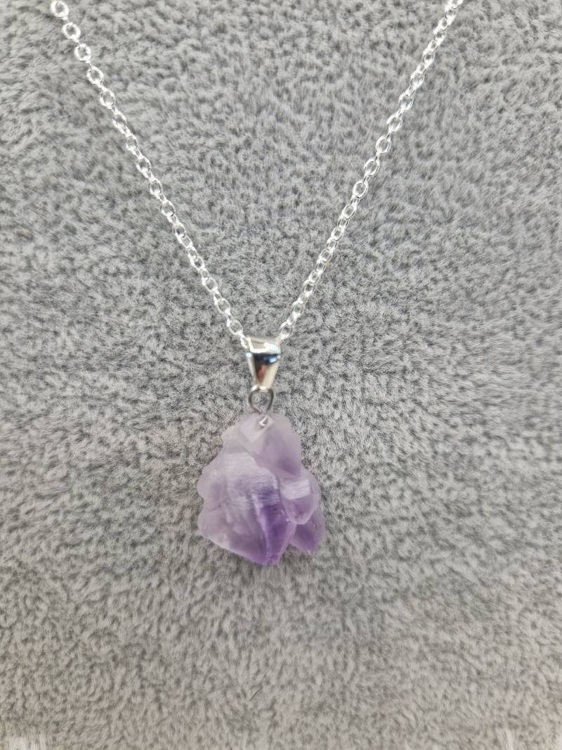 Silberkette 925 Mit Wunderschönem Amethyst Anhänger von DarkRoseMagic