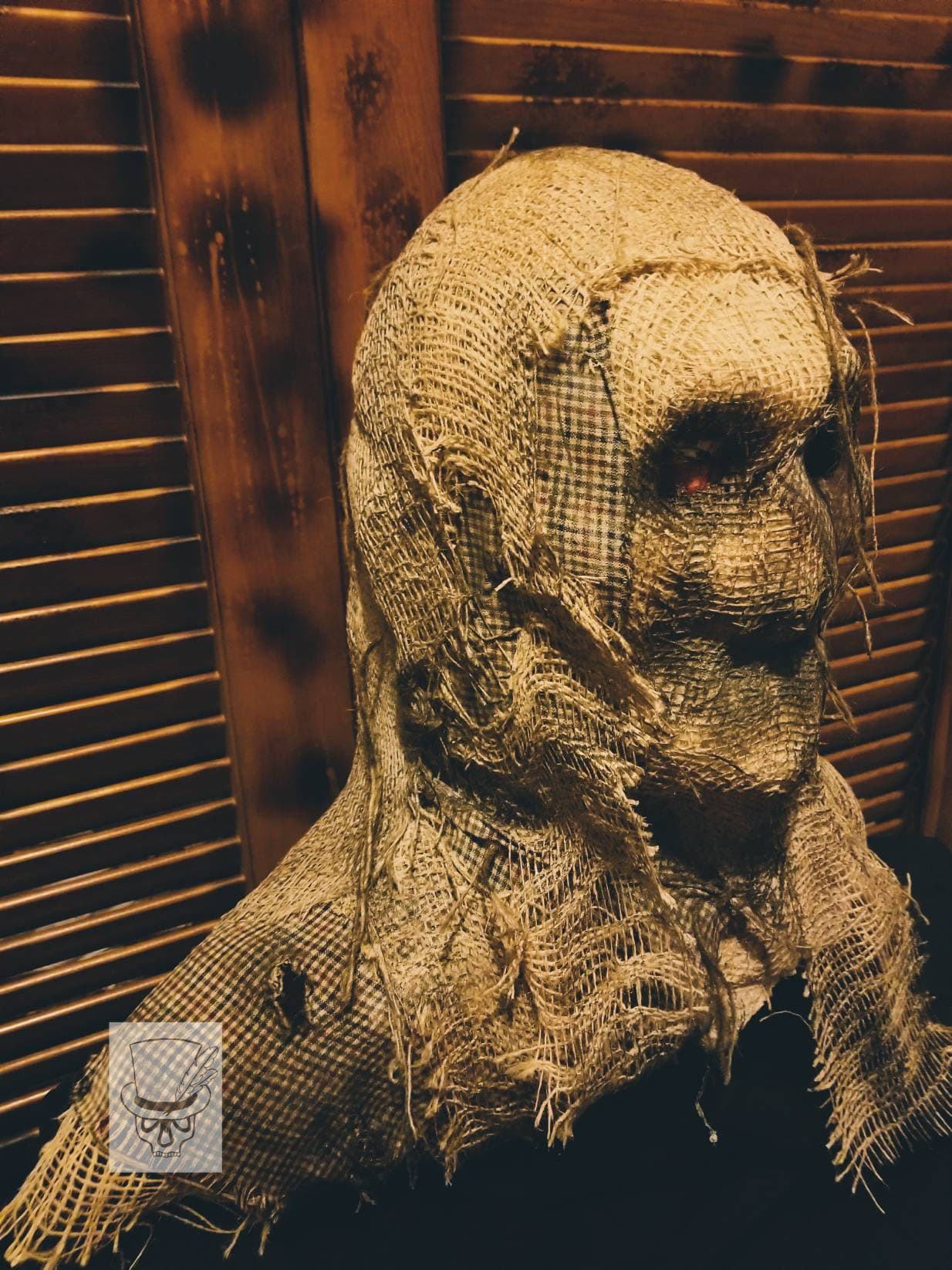 Graue Halloween Vogelscheuche Maske Graue Halloween Vogelscheuche Maske von DarkSeedCreations