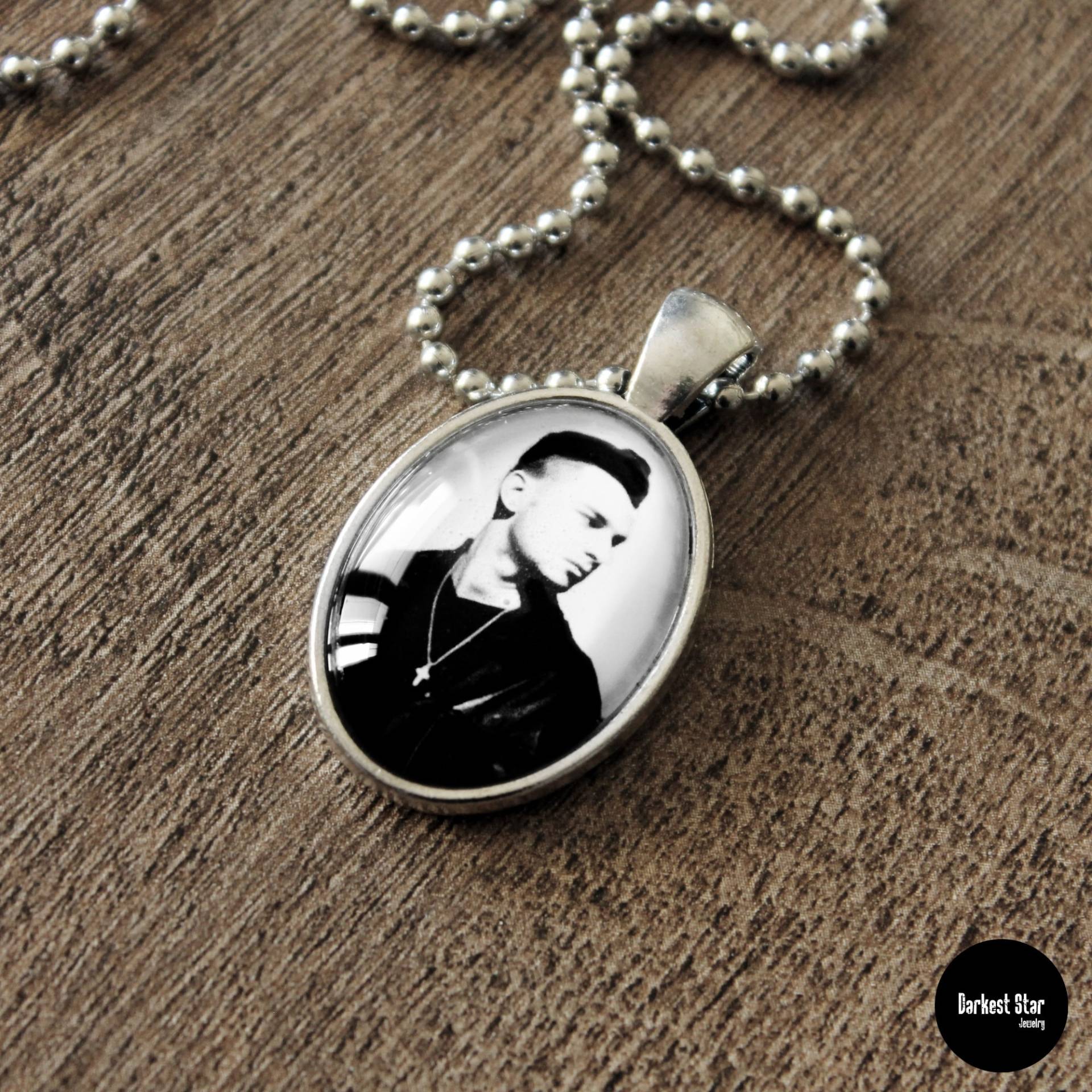 Depeche Mode Anhänger, Dave Gahan, Fan Art von DarkestStarJewelry