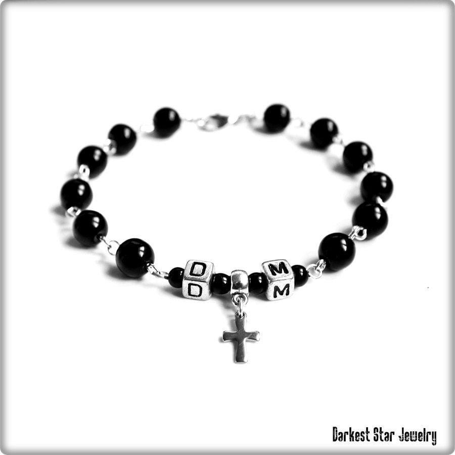 Depeche Mode Schmuck, Armband Rosenkranz von DarkestStarJewelry