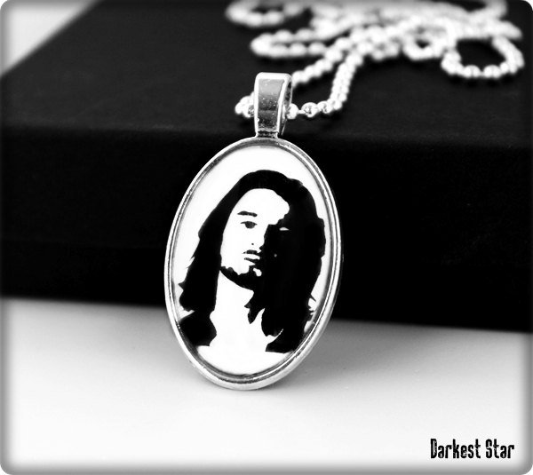 Depeche Mode Schmuck, Dave Gahan, Devotional Anhänger, Fan Halskette von DarkestStarJewelry