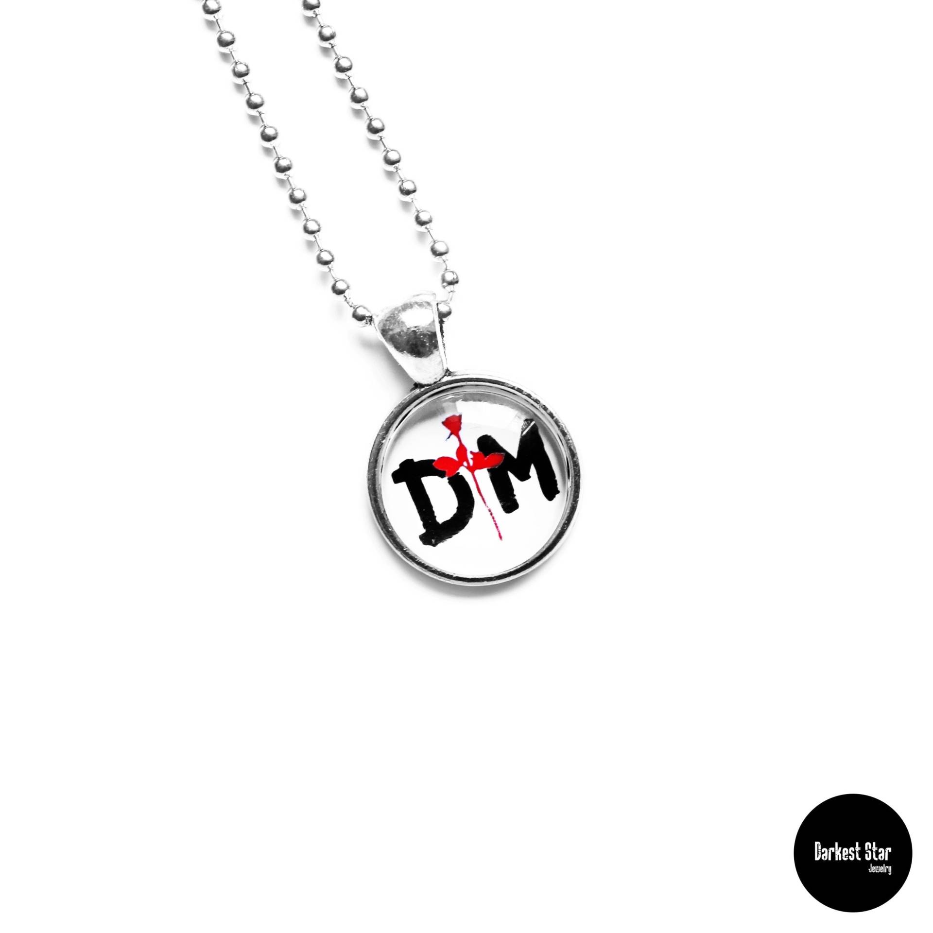 Depeche Mode Schmuck, Violator Anhänger, Rose Halskette, Genieße Die Stille, Fan Art von DarkestStarJewelry