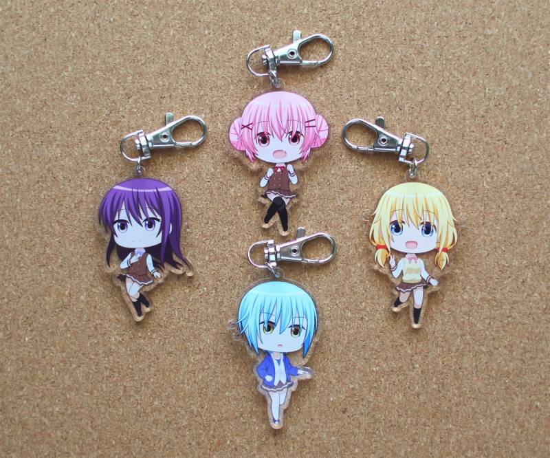 Comic Girls 2, 5" Acryl Charms | Doppelseitig von Darklightseeker