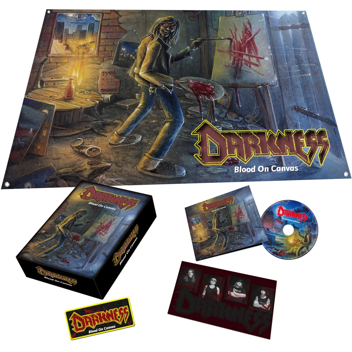 Blood on canvas von Darkness - CD (Boxset, Limited Edition) von Darkness