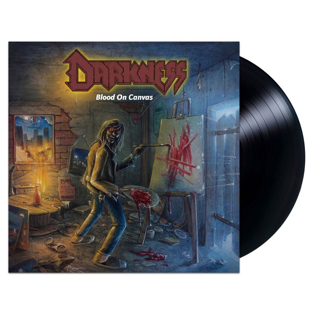 Darkness Blood on canvas LP multicolor von Darkness