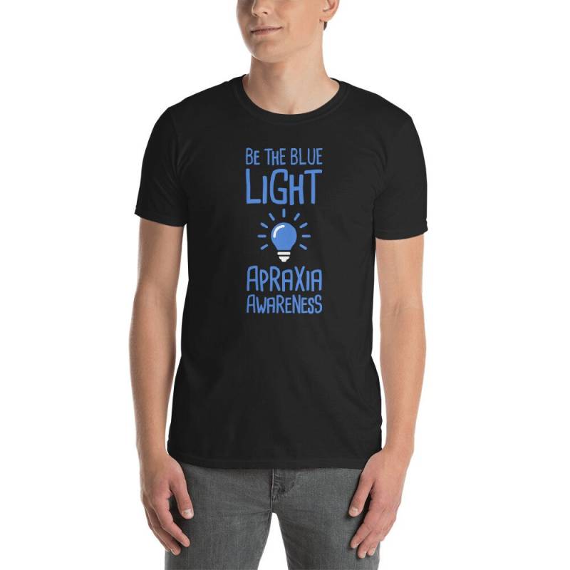 Apraxie Bewusstsein T-Shirt | Unisex/Blue Ribbon Monat Geschenk - "Licht" von DarksApparel