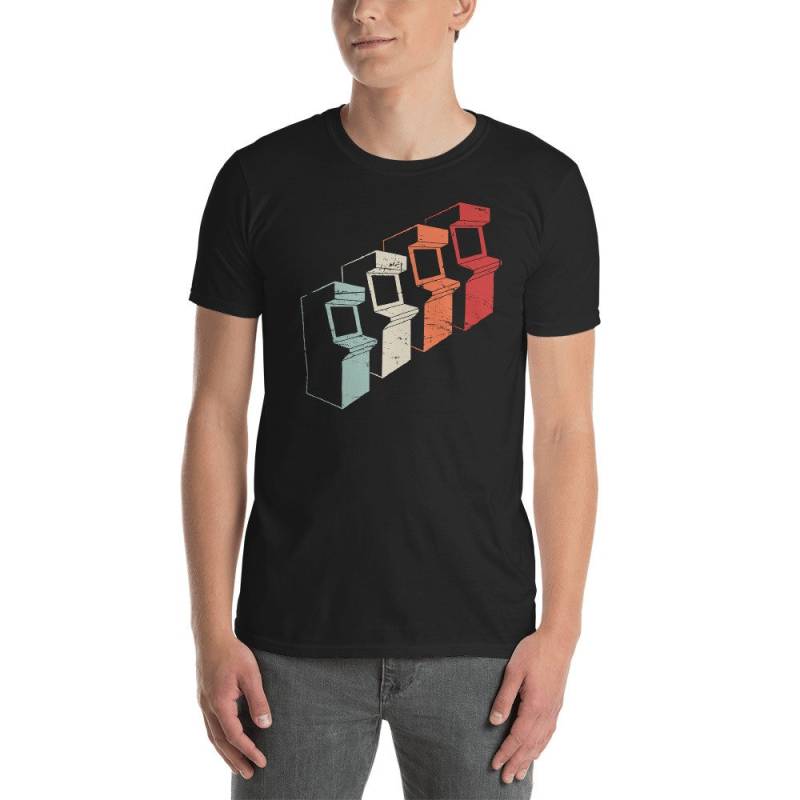Beunruhigt 80Er Jahre Retro Arcade-Schränke T-Shirt | Unisex von DarksApparel