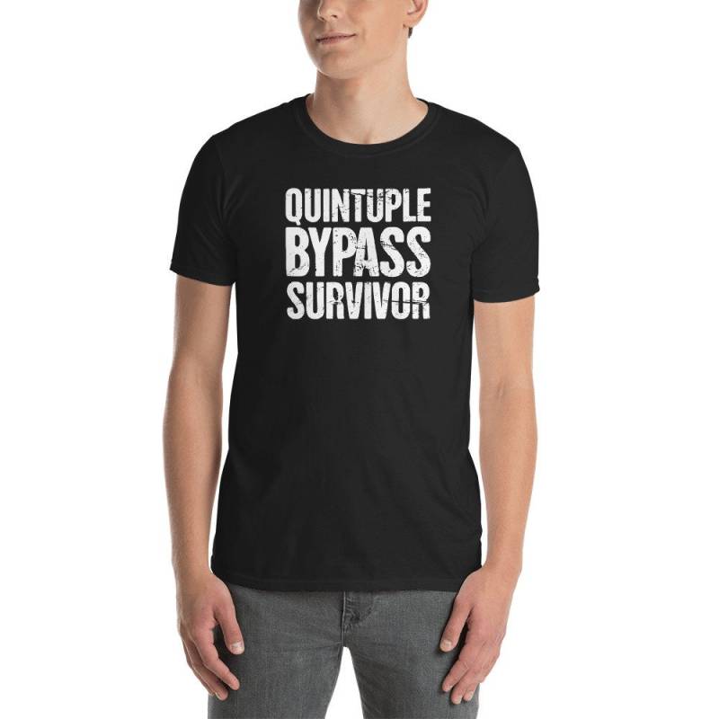 Fünffache Bypass Offenes Herz Operation T-Shirt | Unisex - Gute Besserung Vorhanden von DarksApparel