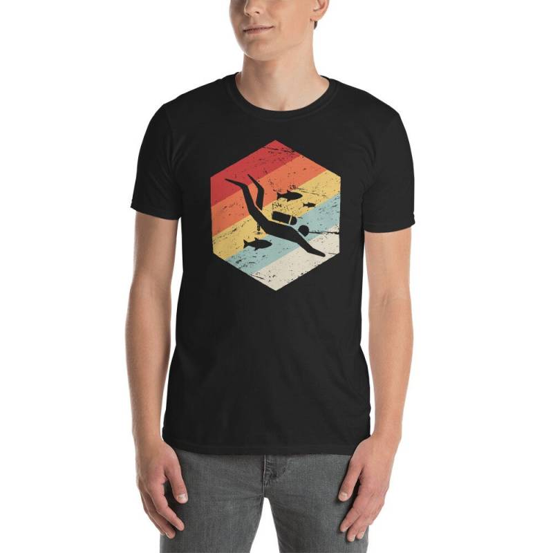 Retro Beunruhigt Tauchen T-Shirt | Unisex von DarksApparel