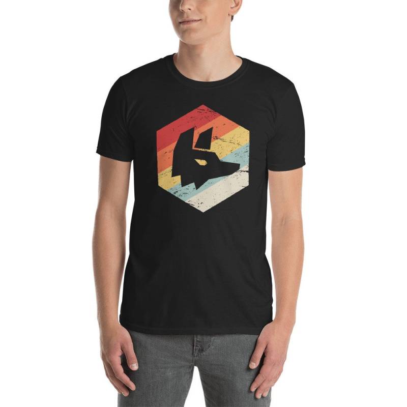Retro-Fox-T-Shirt/Vintage-stil-Low-Poly Fox Shirt Geschenkidee Für Tierfreunde, Naturschützern Und Naturliebhaber von DarksApparel