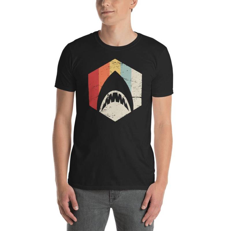 Retro Vintage Weißer Hai T-Shirt | Unisex von DarksApparel