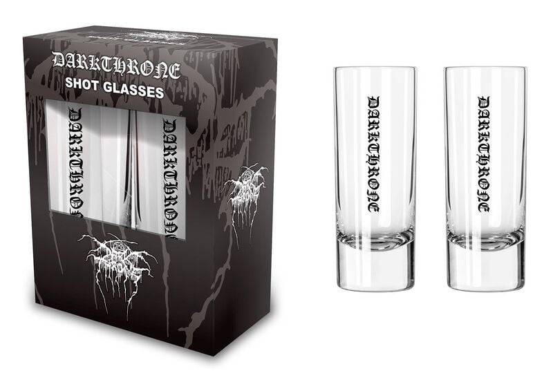 Darkthrone Schnapsglas-Set - Logo - klar  - Lizenziertes Merchandise! von Darkthrone