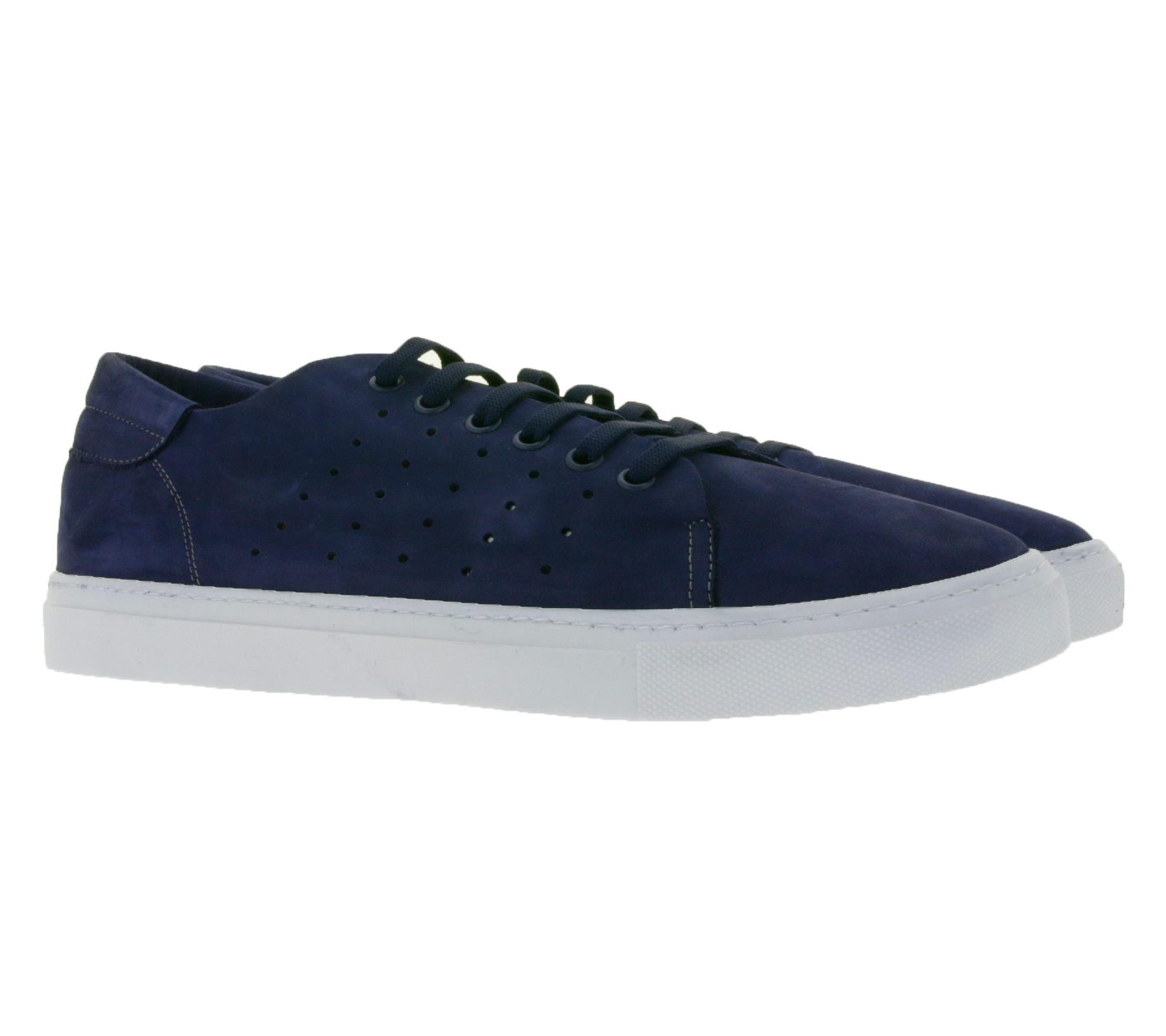 Darkwood Herren Sneaker aus Nubukleder Low-Top Schnür-Schuhe DW 8540 M 06NU Blau von Darkwood