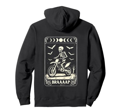 Braaap Halloween Dirt Biker Tarotkarte Biker Herren Motocross Pullover Hoodie Braaap Halloween Dirt Biker Tarotkarte Biker Herren Motocross Pullover Hoodie von Darling Dogz