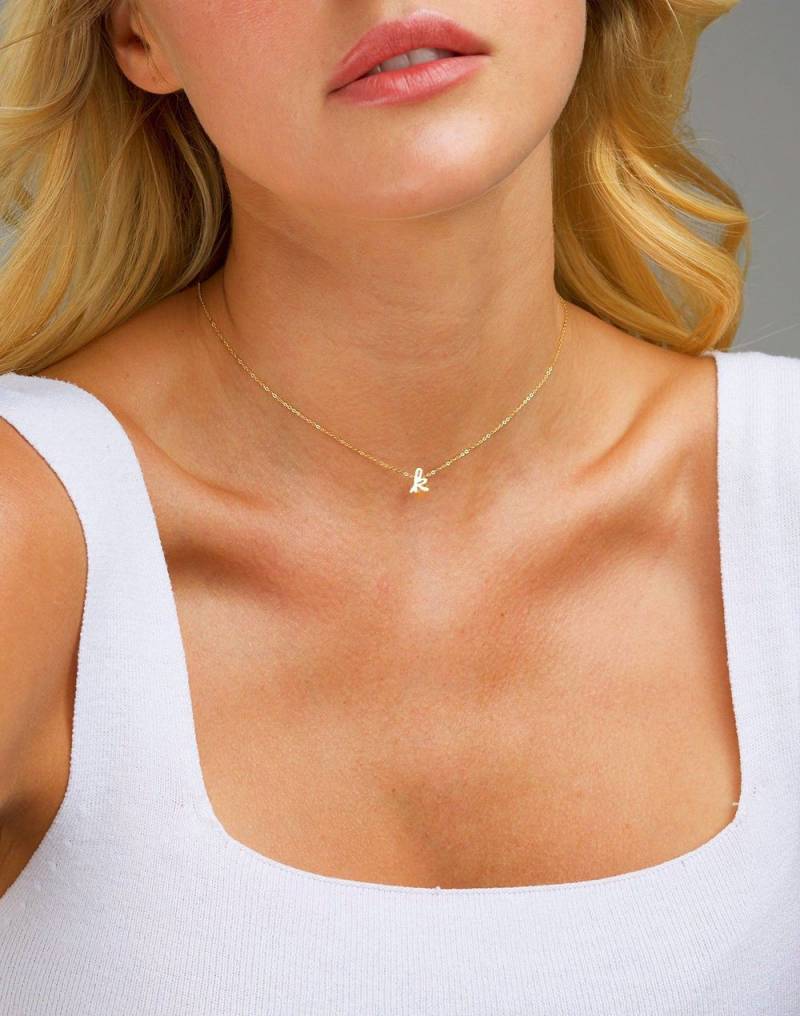 Brautjungfern Personalisierte Halskette, Buchstaben Cursive Initial Braut Geschenk Brautjungfern Personalisierte Halskette, Buchstaben Cursive Initial Braut Geschenk von DarlingJewelryStudio
