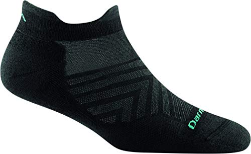 Darn Tough (Style 1047) Damen No Show Tab ultraleicht mit Cushion Run Socke - Schwarz - Medium von Darn Tough