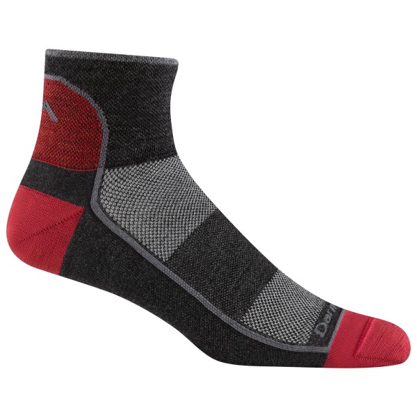 Darn Tough - 1/4 Lightweight - Laufsocken Gr L schwarz von Darn Tough