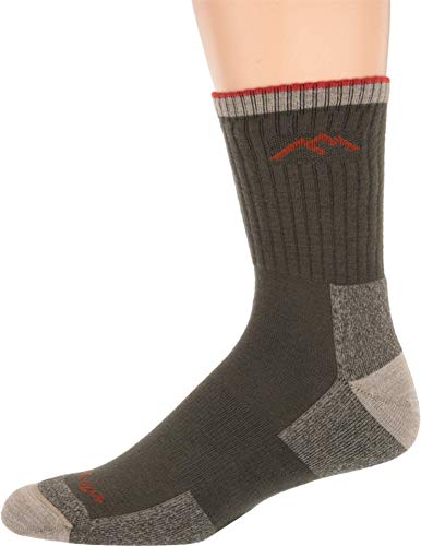 Darn Tough Coolmax Micro Crew Cushion Socks - Men's Olive Large von Darn Tough