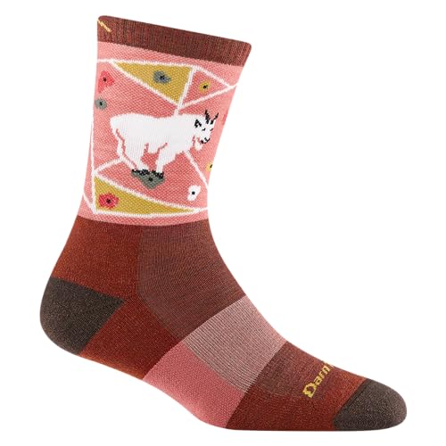 Darn Tough Damen Critter Club Micro Crew Leichte mit Kissensocke (Stil 5001), Canyon, Small von Darn Tough