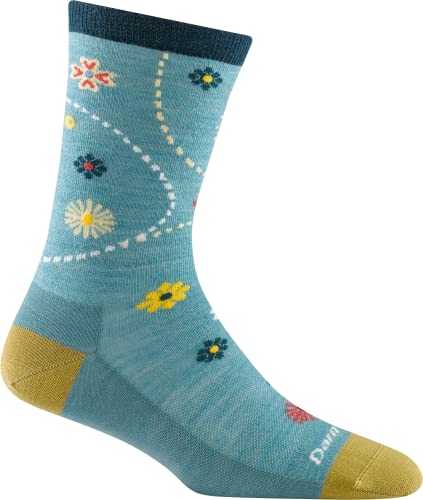 Darn Tough Garden Crew Lightweight Sock - Women's Aqua Medium von Darn Tough