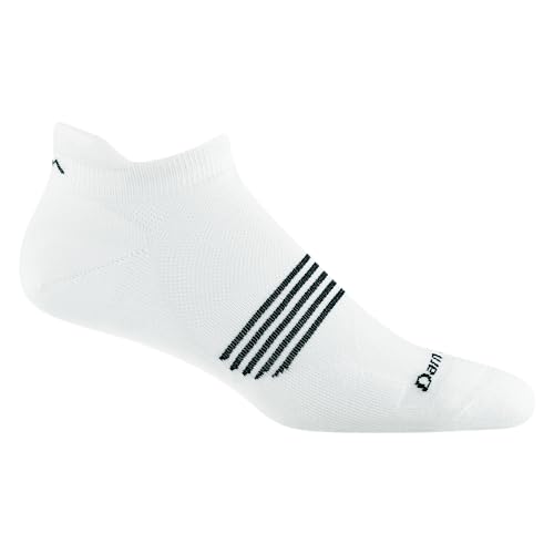 Darn Tough Herren Element No Show Leichte Socken mit Kissen (Stil 1116) -, Weiss/opulenter Garten, Medium von Darn Tough