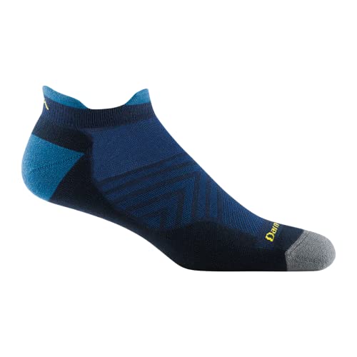 Darn Tough Herren Run No Show Tab Ultraleicht mit gepolsterten Socken (Stil 1039) – Eclipse, Größe XL von Darn Tough