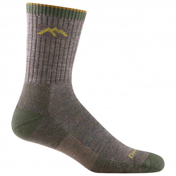 Darn Tough - Hiker Micro Crew Midweight With Cushion - Wandersocken Gr L grau von Darn Tough