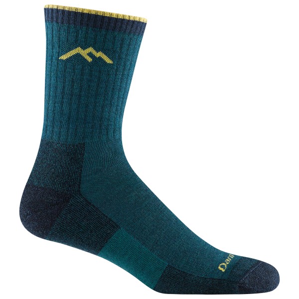 Darn Tough - Hiker Micro Crew Midweight With Cushion - Wandersocken Gr M blau von Darn Tough