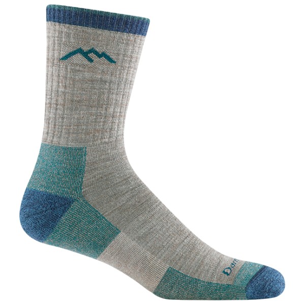 Darn Tough - Hiker Micro Crew Midweight With Cushion - Wandersocken Gr XL grau von Darn Tough