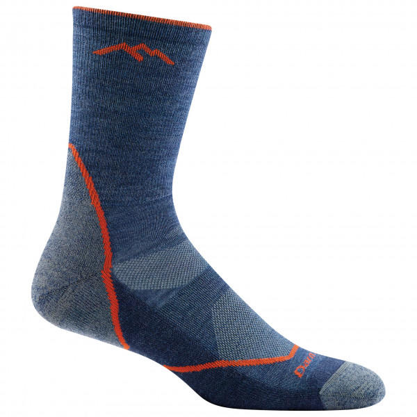 Darn Tough - Light Hiker Micro Crew Lightweight with Cushion - Wandersocken Gr M blau von Darn Tough