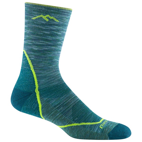 Darn Tough - Light Hiker Micro Crew Lightweight with Cushion - Wandersocken Gr M blau von Darn Tough