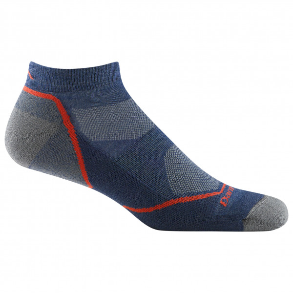 Darn Tough - Light Hiker No Show Lightweight with Cushion - Wandersocken Gr L;M;XL blau;grau;schwarz von Darn Tough