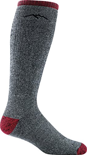 Darn Tough Men's 1955 Mountaineering Over-The-Calf Extra Cushion Socks (Smoke, L) von Darn Tough