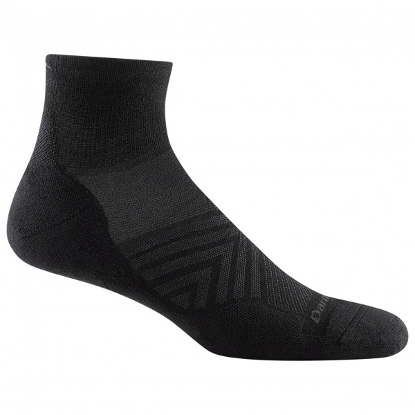 Darn Tough - Run 1/4 Ultra-Lightweight with Cushion - Laufsocken Gr XXL schwarz von Darn Tough