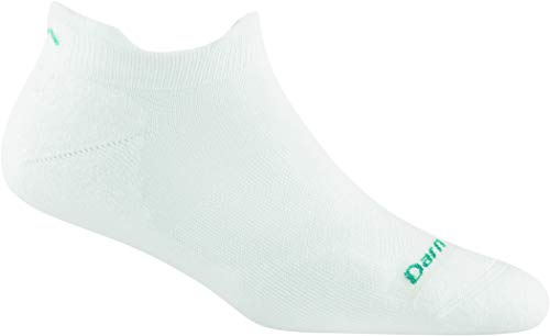 Darn Tough Run No Show Tab Ultra-Lightweight Running Sock White - Dames von Darn Tough